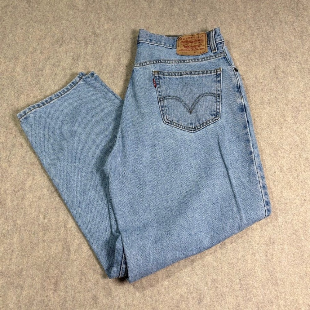 Levis 560 Jeans Mens 36x30 Light Wash Cotton Comfort Fit Tapered Vintage Classic